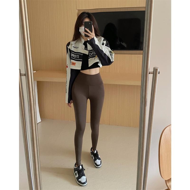 【RENA小舖 台灣現貨每天出】外搭內搭都ok 瑜伽打底褲_瑜伽褲/緊身褲/鯊魚褲/內搭褲【R21083】-細節圖3