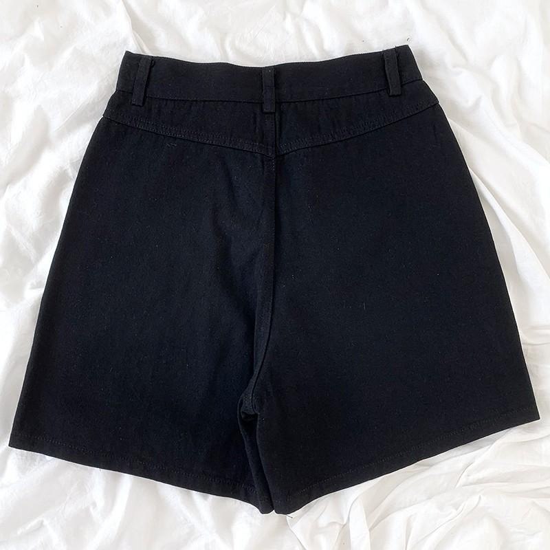 【RENA小舖 台灣現貨每天出】多巴胺穿搭夏季復古休閒短褲/短褲/休閒短褲/顯腿長/糖果色【R18413】-細節圖3