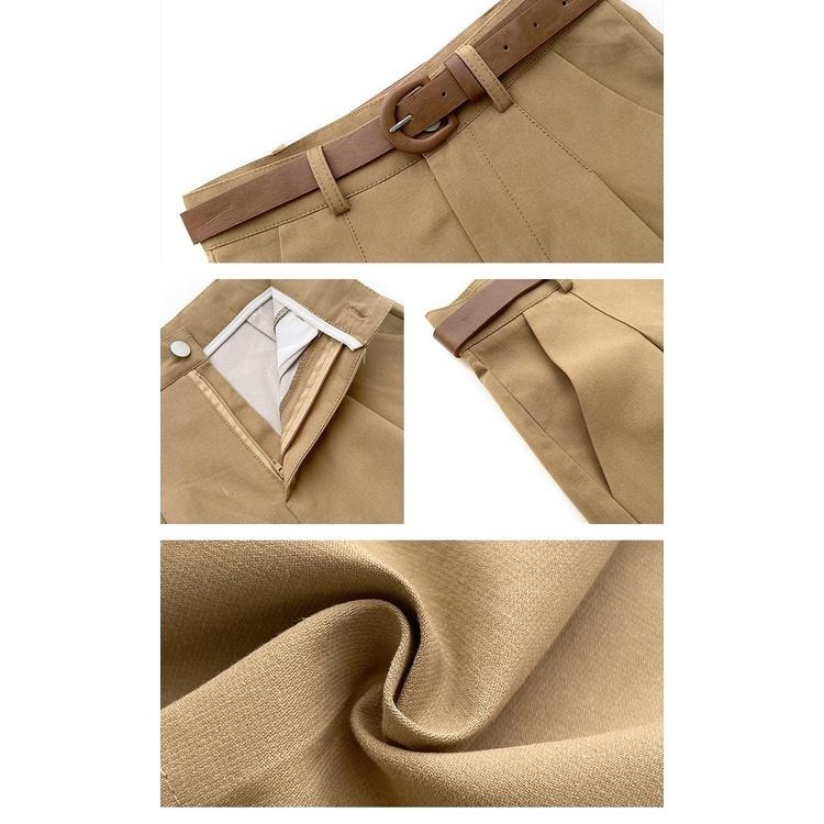 【RENA小舖 台灣現貨每天出】日系膠卷📷｜復古西裝短褲_簡約/顯瘦/純色/西裝短褲/短褲【R20215】-細節圖4