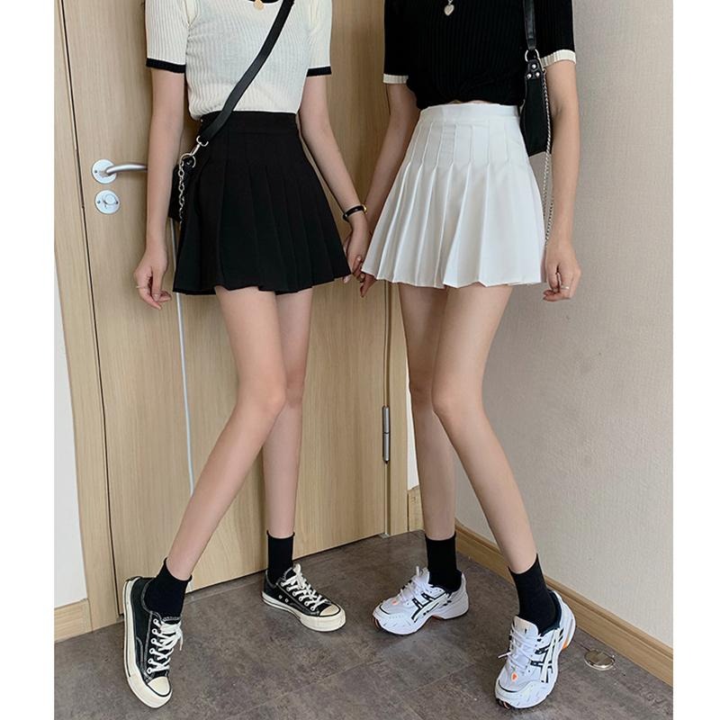 【RENA小舖 台灣現貨每天出】高腰A字形顯瘦西裝百褶短裙_百搭/高腰/顯瘦/短裙/百褶裙/西裝【R21447】-細節圖6