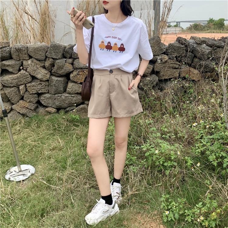 【RENA小舖 台灣現貨每天出】夏日趣味卡通字母印花短袖圓領上衣_春夏/簡約/舒適/圓領/T恤上衣【R18018】-細節圖9