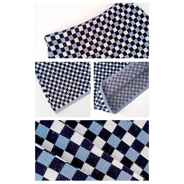 【RENA小舖 台灣現貨每天出】復古撞色棋盤格小個子秋冬氣質高腰顯瘦百搭針織A字包臀短裙【R19463】-細節圖3