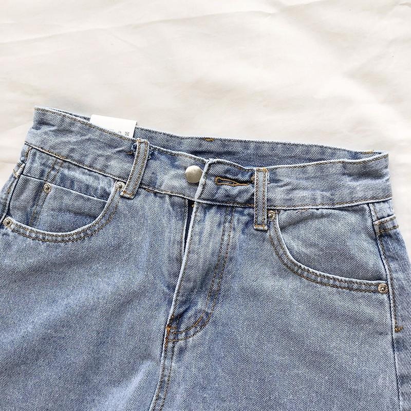 【RENA小舖 台灣現貨每天出】小開衩撕邊牛仔短褲_顯瘦/休閒/百搭/短褲/牛仔褲【R12458】-細節圖3