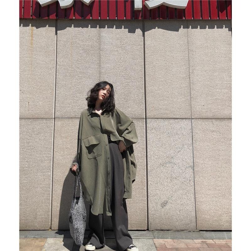 【RENA小舖 台灣現貨每天出】鐵塔的午後🗼｜慵懶長袖風衣外套_簡約/氣質/慵懶/長袖/外套【R21104】-細節圖6