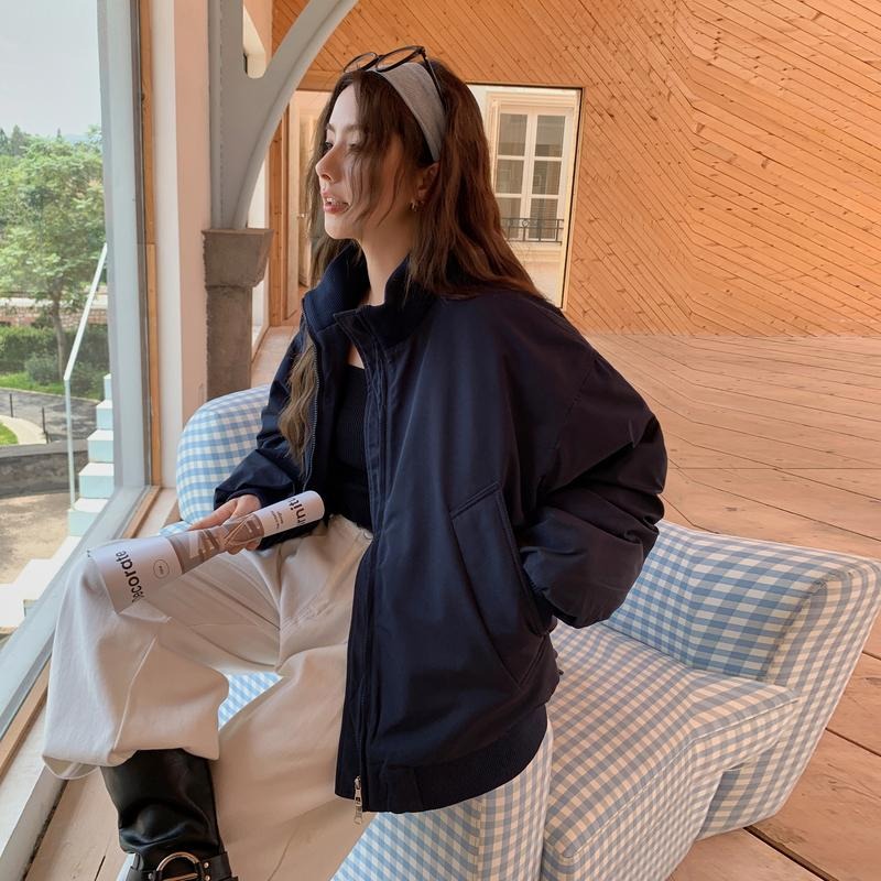 【RENA小舖 台灣現貨每天出】美式復古飛行外套/雙拉鍊/情侶外套/棒球外套/純棉外套【R22050】-細節圖4