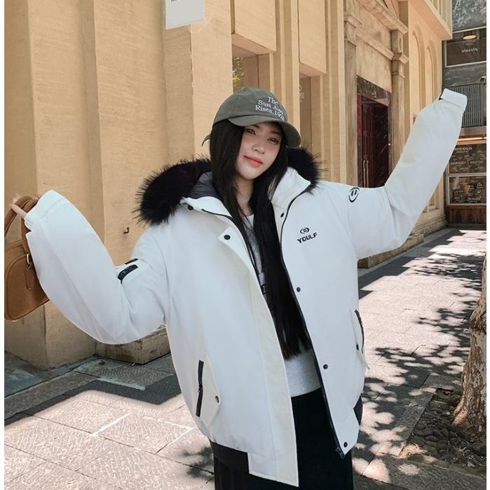 【RENA小舖 台灣現貨每天出】韓系張員瑛同款工裝外套/連帽外套/短版外套/純棉外套【R22049】-細節圖5