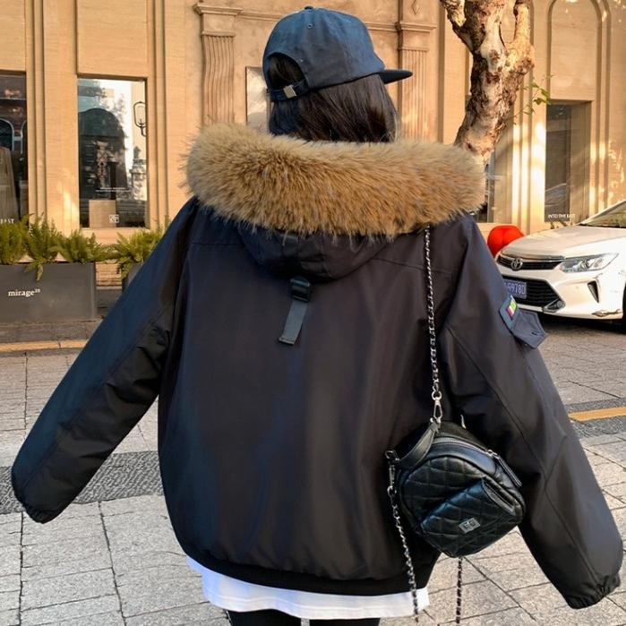 【RENA小舖 台灣現貨每天出】韓系張員瑛同款工裝外套/連帽外套/短版外套/純棉外套【R22049】-細節圖6