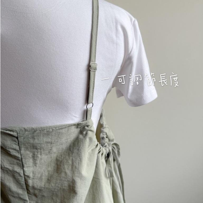 【RENA小舖 台灣現貨每天出】小個子工裝抽繩可調節吊帶裙兩件套/百搭吊帶裙【R22022】-細節圖8