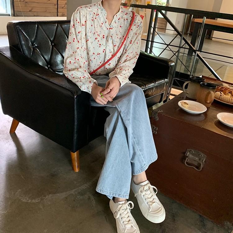 【RENA小舖 台灣現貨每天出】復古水洗高腰牛仔褲/大尺碼/日常/簡約/百搭/長褲/牛仔褲【R12804】-細節圖8