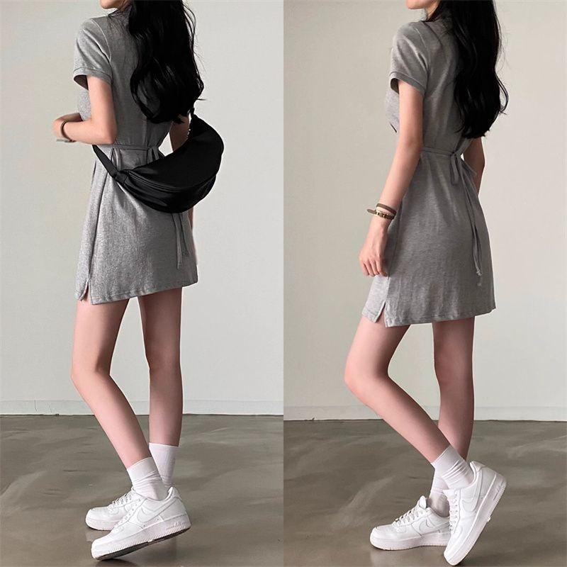 【RENA小舖 台灣現貨每天出】POLO領洋裝/氣質/高爾夫/運動/連身裙/顯瘦/洋裝/短裙/韓系【R21788】-細節圖7