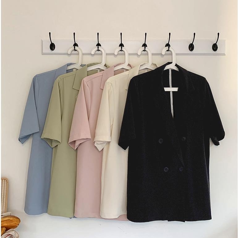 【RENA小舖 台灣現貨每天出】短袖西裝外套/韓系/質感/人氣款/百搭/正式/質感/日常穿搭/小個子【R21731】-細節圖8