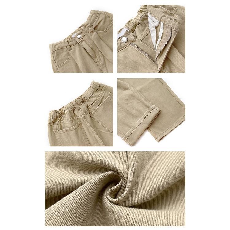 【RENA小舖 台灣現貨每天出】休閒水洗直筒牛仔褲_日常/高腰/顯瘦/長褲/牛仔褲【R20535】-細節圖3