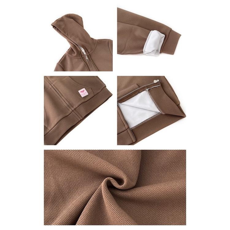 【RENA小舖 台灣現貨每天出】愛心小標抽繩連帽外套_百搭/重磅/秋季/多色/不易起球/連帽外套【R20840】-細節圖3