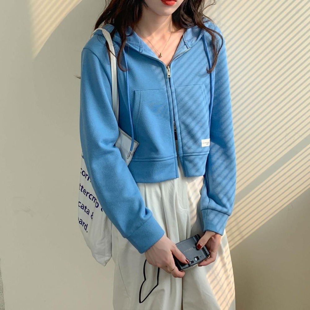 【RENA小舖 台灣現貨每天出】糖果色連帽外套_現貨/抽繩/棉質/多色/長袖外套/連帽外套【R20548】-細節圖8