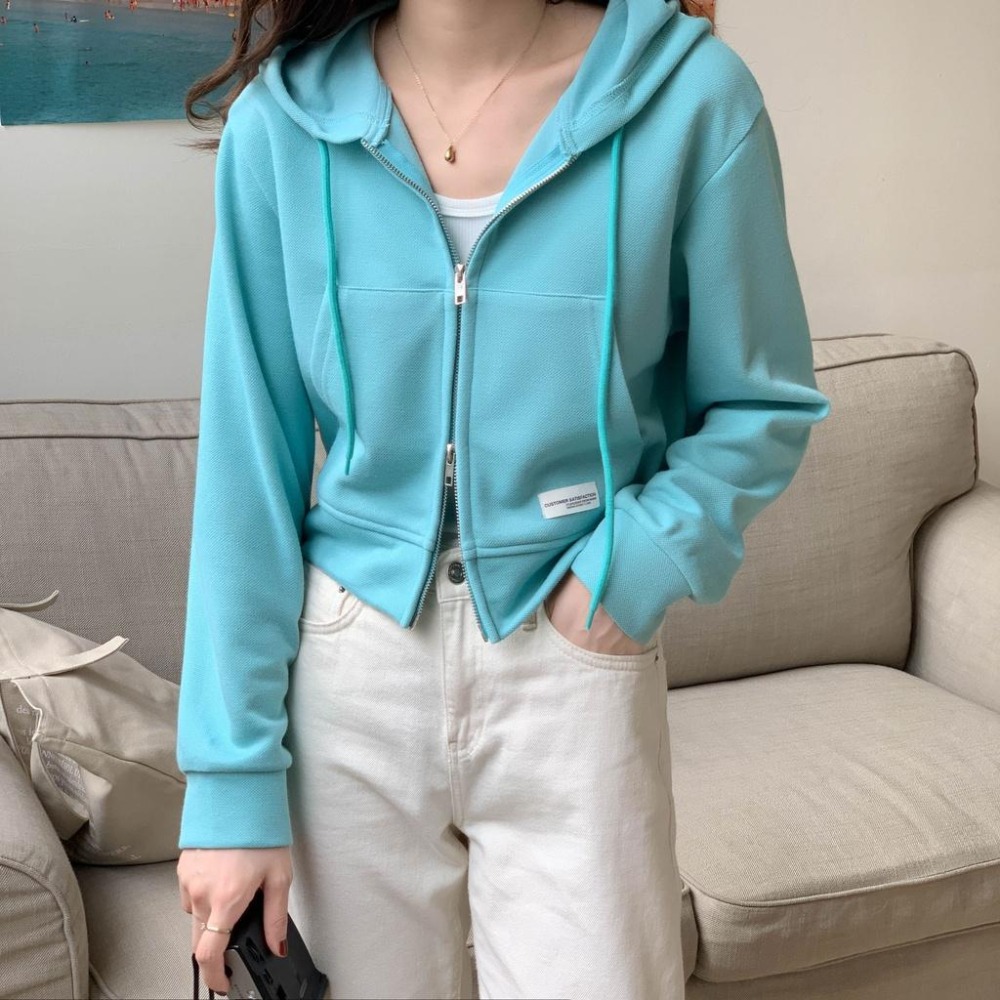 【RENA小舖 台灣現貨每天出】糖果色連帽外套_現貨/抽繩/棉質/多色/長袖外套/連帽外套【R20548】-細節圖9