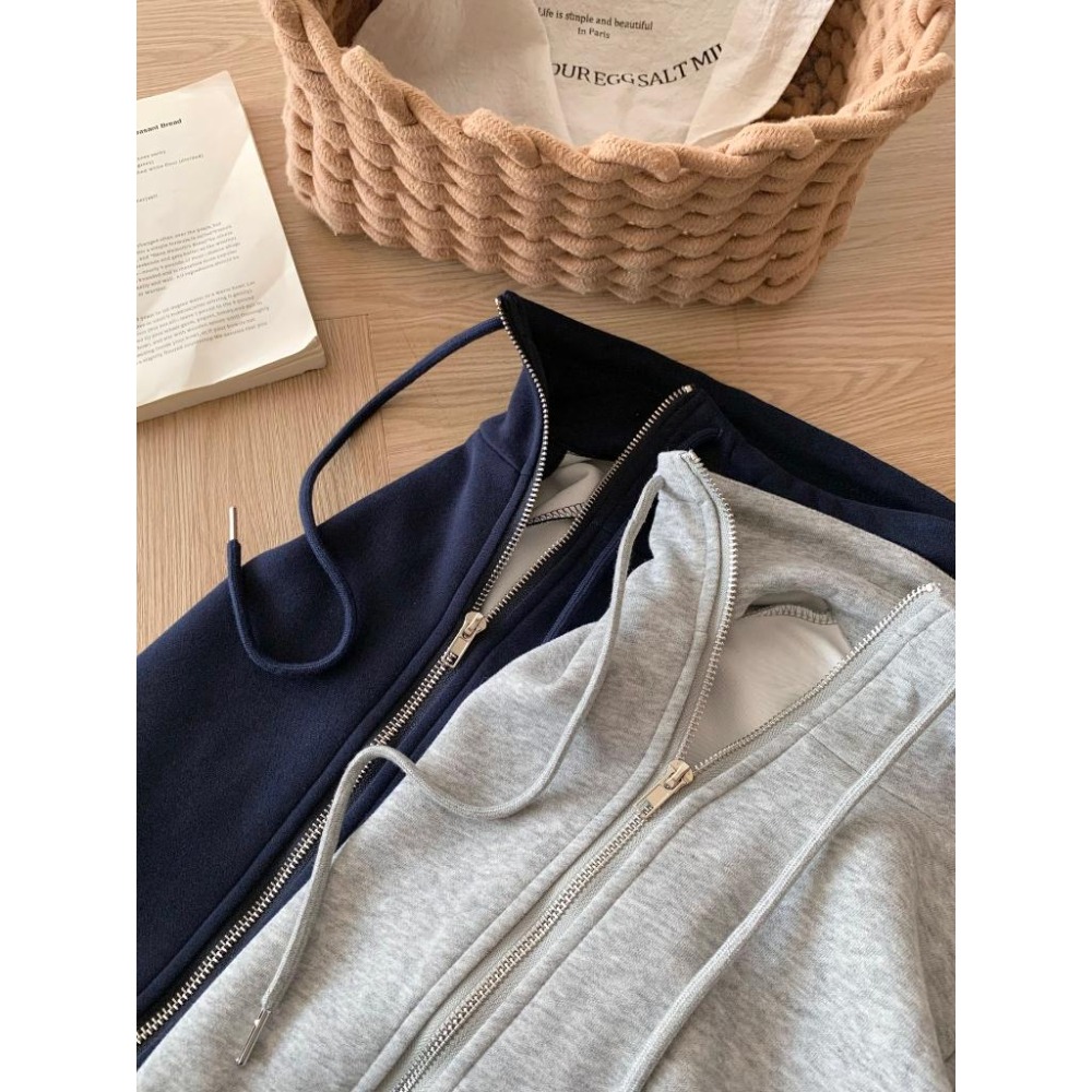 【RENA小舖 台灣現貨每天出】韓系立領外套百褶裙純棉套裝/小個子穿搭/裙裝套裝/百褶裙內有安全褲【R22053】-細節圖8