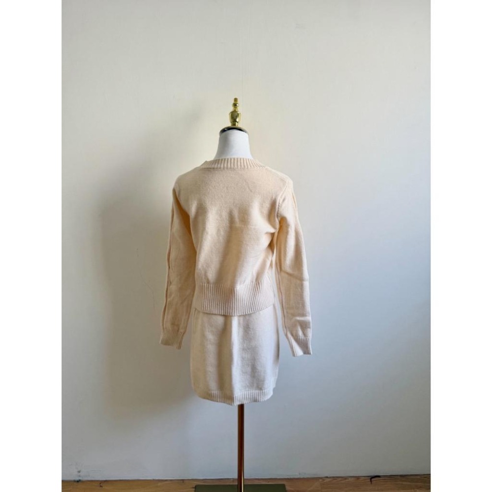 【RENA小舖 台灣現貨每天出】針織套裝/寬鬆毛衣/半身裙/韓版/休閒百搭/套裝/針織裙【R21893】-細節圖6