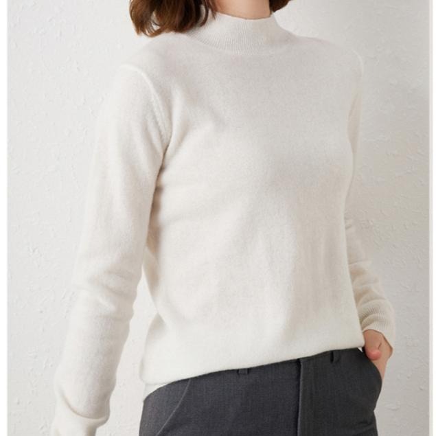 【RENA小舖 台灣現貨每天出】純色高領打底衫/百搭/發熱衣/多色/內搭/修身/秋冬/羊絨/針織/保暖【R21872】-細節圖6