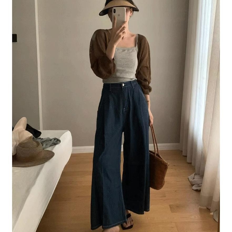 【RENA小舖 台灣現貨每天出】夏季針織外套/短版罩衫/針織開衫/短披肩罩衫/薄外套/海邊/夏天/防曬【R21910】-細節圖8