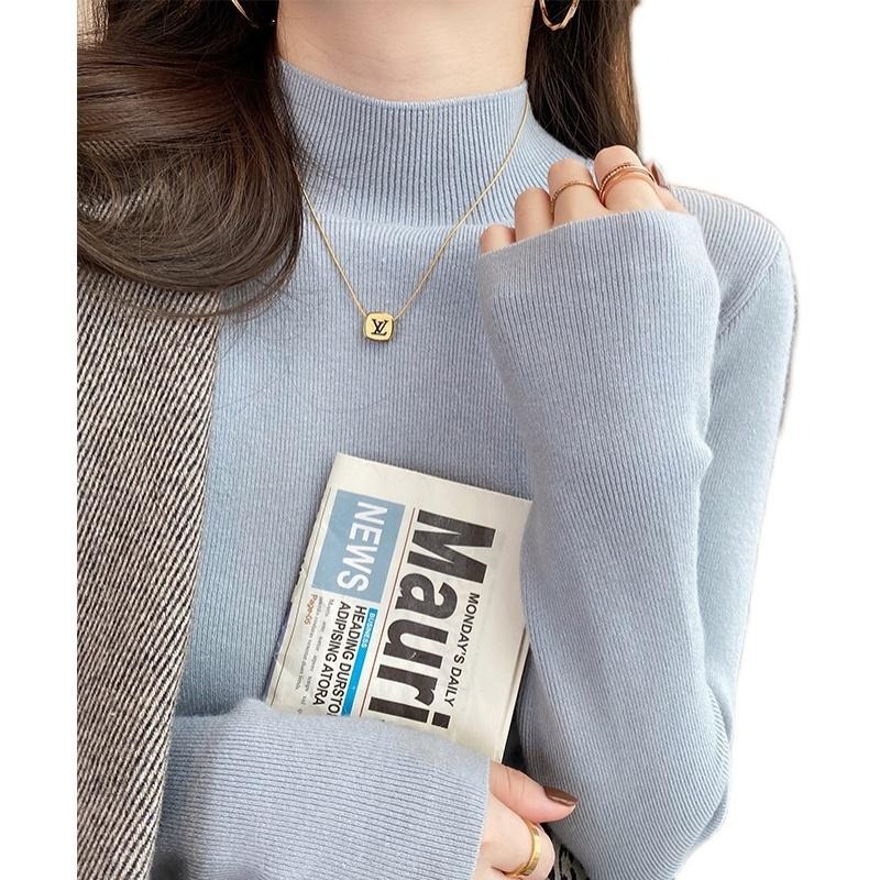 【RENA小舖 台灣現貨每天出】高領純色打底衫/糖果色/顯瘦/百搭/親膚/打底衫/內搭/保暖/發熱衣【R21874】-細節圖8