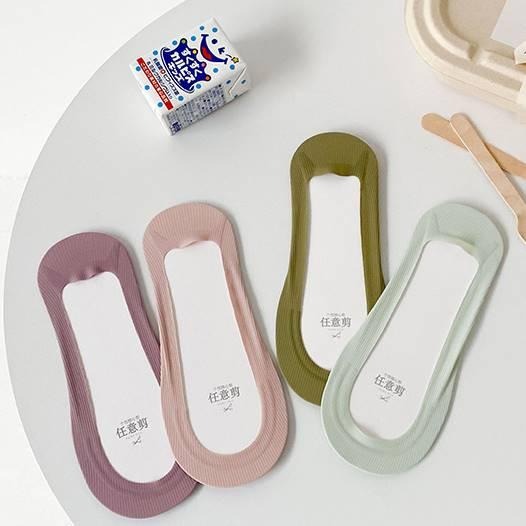 【RENA小舖 台灣現貨每天出】襪子變不見🪄｜紋格隱形短襪_防滑/百搭/簡約/配件/襪子/短襪【R21088】-細節圖5