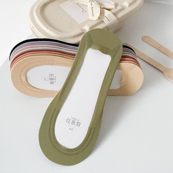 【RENA小舖 台灣現貨每天出】襪子變不見🪄｜紋格隱形短襪_防滑/百搭/簡約/配件/襪子/短襪【R21088】-細節圖6