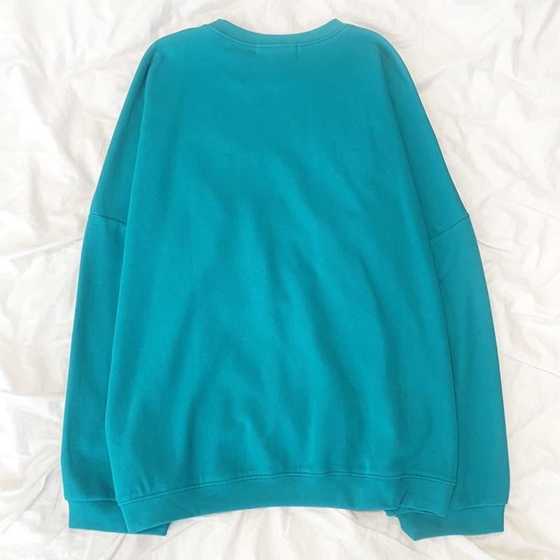 【RENA小舖 台灣現貨每天出】當睡衣也舒服😴｜Oversize圓領套裝_多色/親膚/睡衣/居家服【R18967】-細節圖7