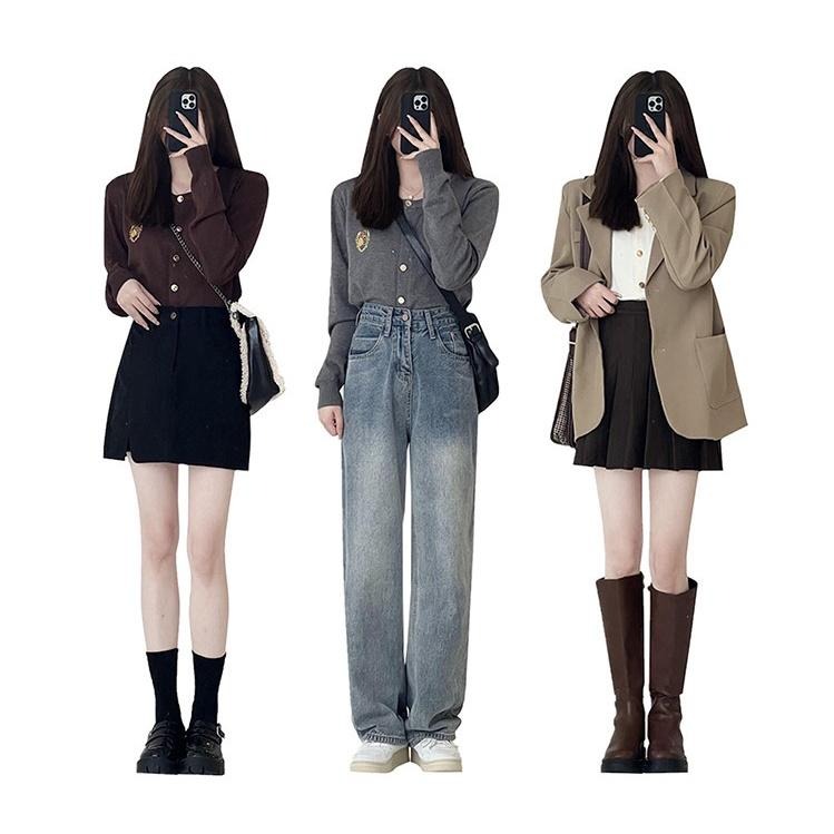 【RENA小舖 台灣現貨每天出】少女ㄉ小煩惱💨｜日系徽章排扣針織開衫_甜美/秋季/長袖/針織上衣【R20860】-細節圖2