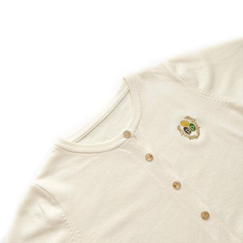 【RENA小舖 台灣現貨每天出】少女ㄉ小煩惱💨｜日系徽章排扣針織開衫_甜美/秋季/長袖/針織上衣【R20860】-細節圖8