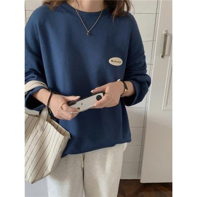 【RENA小舖 台灣現貨每天出】｜甜味軟糖食譜🍬｜糖果色長袖大學T_長袖/秋季/百搭/減齡/大學T【R20538】-細節圖9