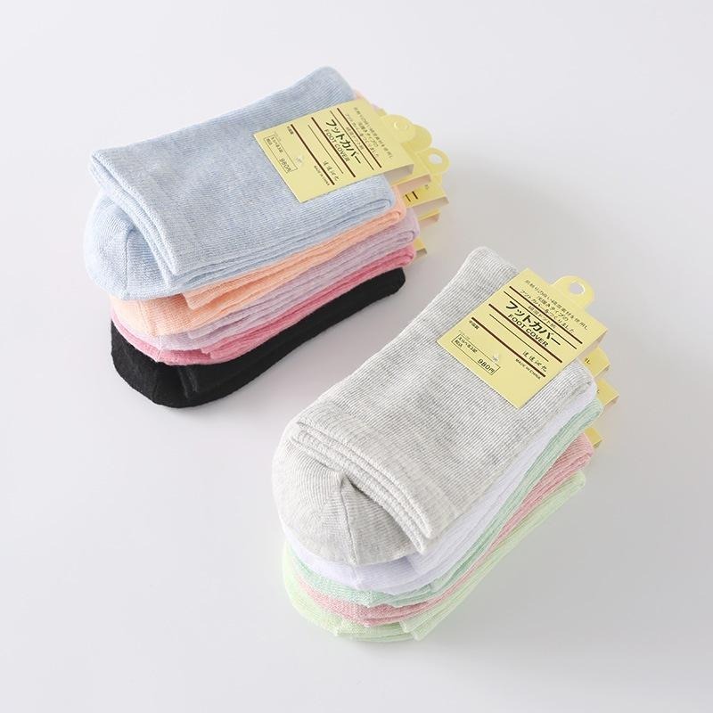 【RENA小舖 台灣現貨每天出】襪子 春夏 馬卡龍色 糖果色 可愛 奶油色 韓國 短襪 學生襪 日韓【R21693】-細節圖4