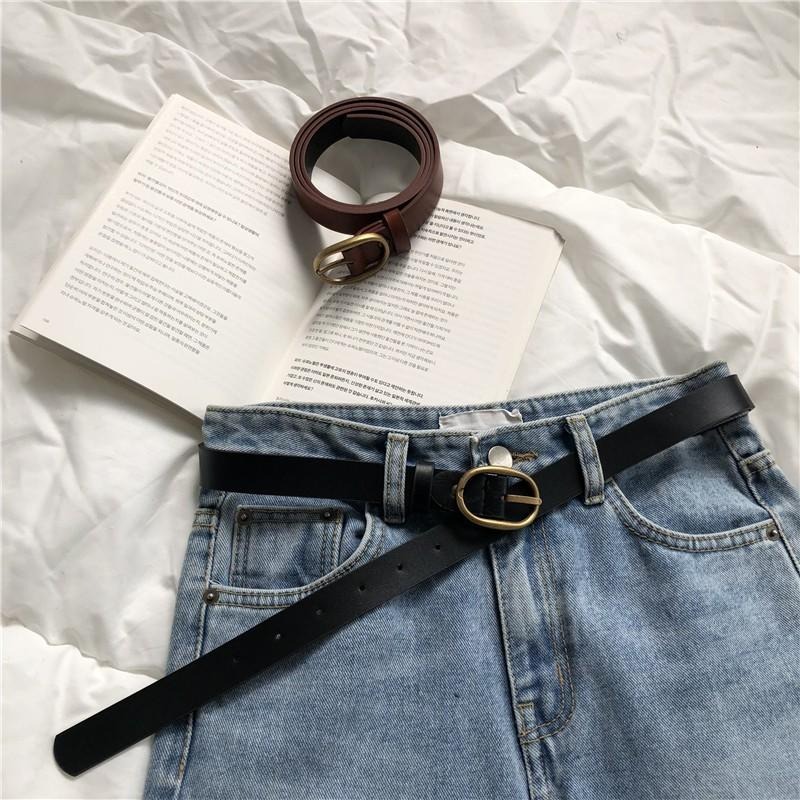 【RENA小舖 台灣現貨每天出】｜古著店店長🪆｜復古少女細皮帶_復古/質感/配件/腰帶/皮帶【R11190】-細節圖2