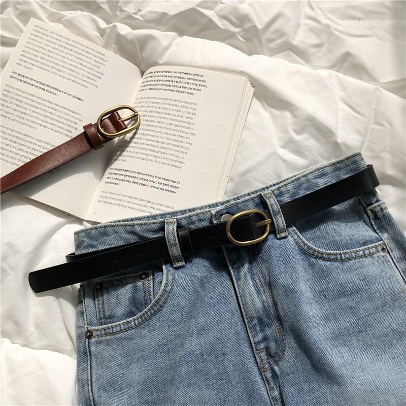 【RENA小舖 台灣現貨每天出】｜古著店店長🪆｜復古少女細皮帶_復古/質感/配件/腰帶/皮帶【R11190】-細節圖5