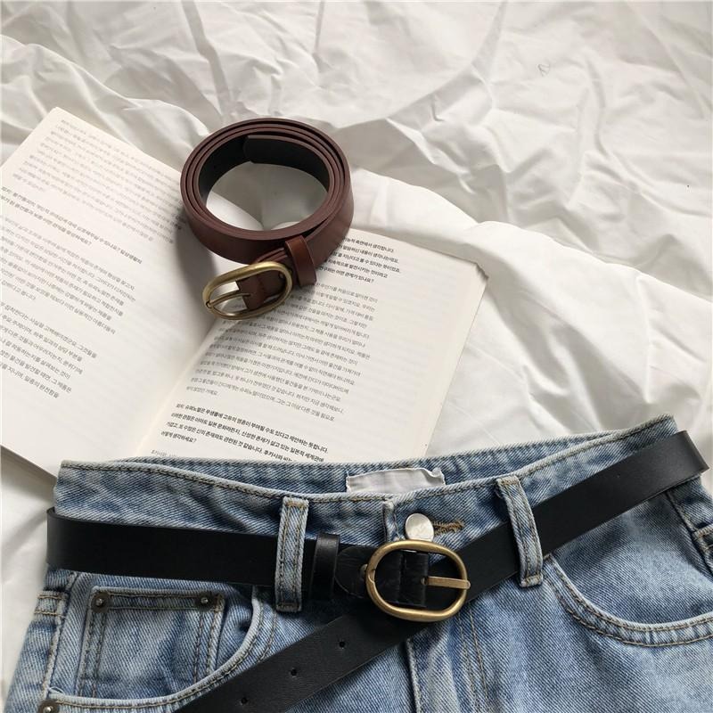 【RENA小舖 台灣現貨每天出】｜古著店店長🪆｜復古少女細皮帶_復古/質感/配件/腰帶/皮帶【R11190】-細節圖6