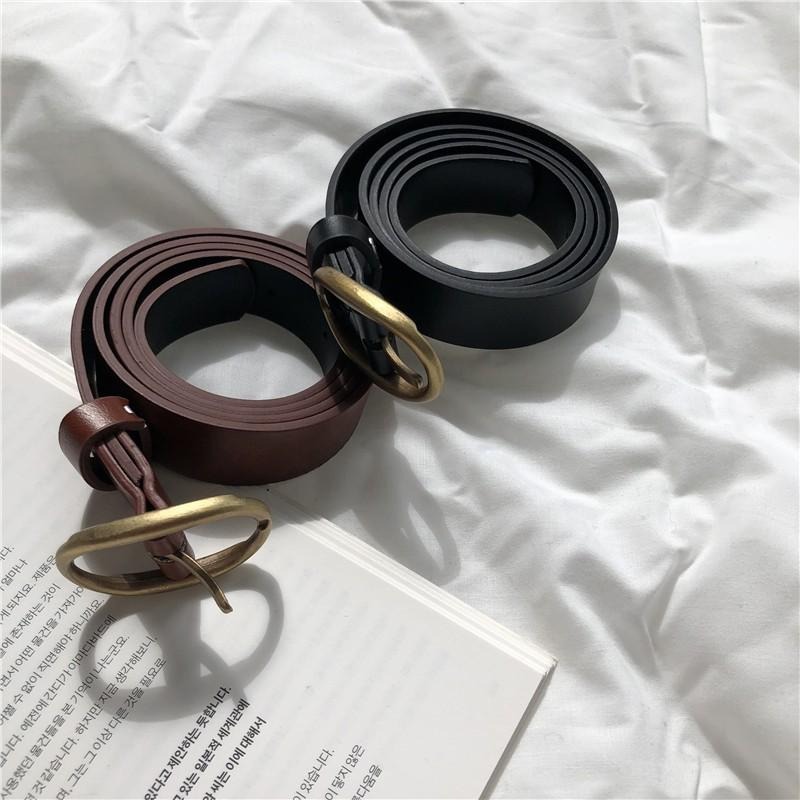 【RENA小舖 台灣現貨每天出】｜古著店店長🪆｜復古少女細皮帶_復古/質感/配件/腰帶/皮帶【R11190】-細節圖7