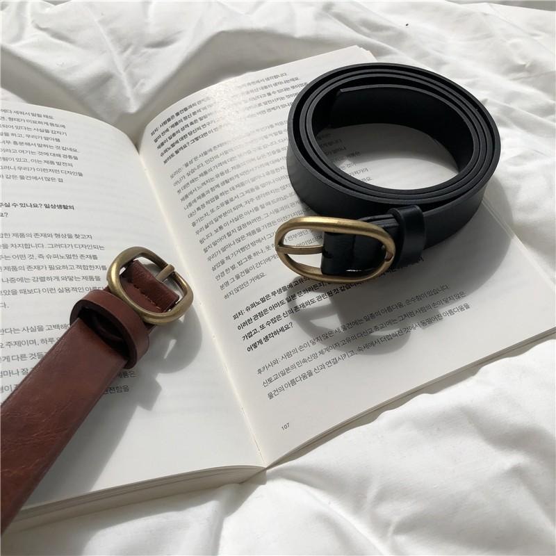 【RENA小舖 台灣現貨每天出】｜古著店店長🪆｜復古少女細皮帶_復古/質感/配件/腰帶/皮帶【R11190】-細節圖8