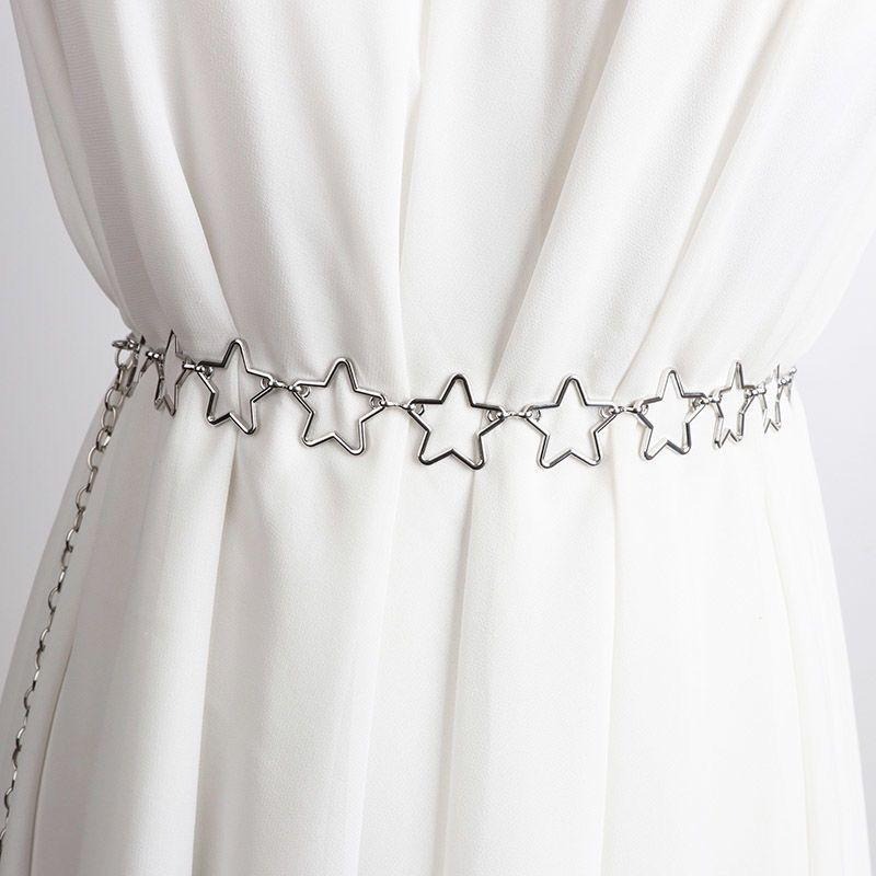 【RENA小舖 台灣現貨每天出】日系復古金屬份量感腰鍊/愛心/珍珠/金屬腰鍊/貝殼/腰帶/腰鍊/配件【N326】-細節圖5