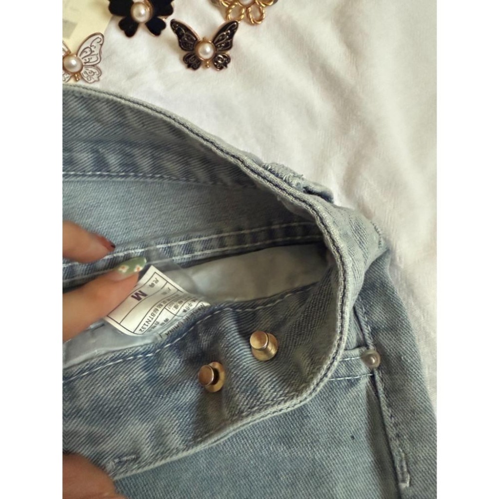 【RENA小舖 台灣現貨每天出】蝴蝶收腰扣 牛仔褲收腰 收腰鈕扣 收腰神器 腰圍調整扣 褲頭調整扣 調節扣【N324】-細節圖3