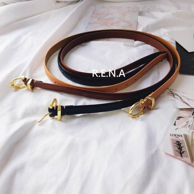 【RENA小舖 台灣現貨每天出】｜配牛仔裙超搭⛓️｜簡約風細皮帶_ins風/百搭/真皮/簡約/皮帶【R21121】-細節圖2