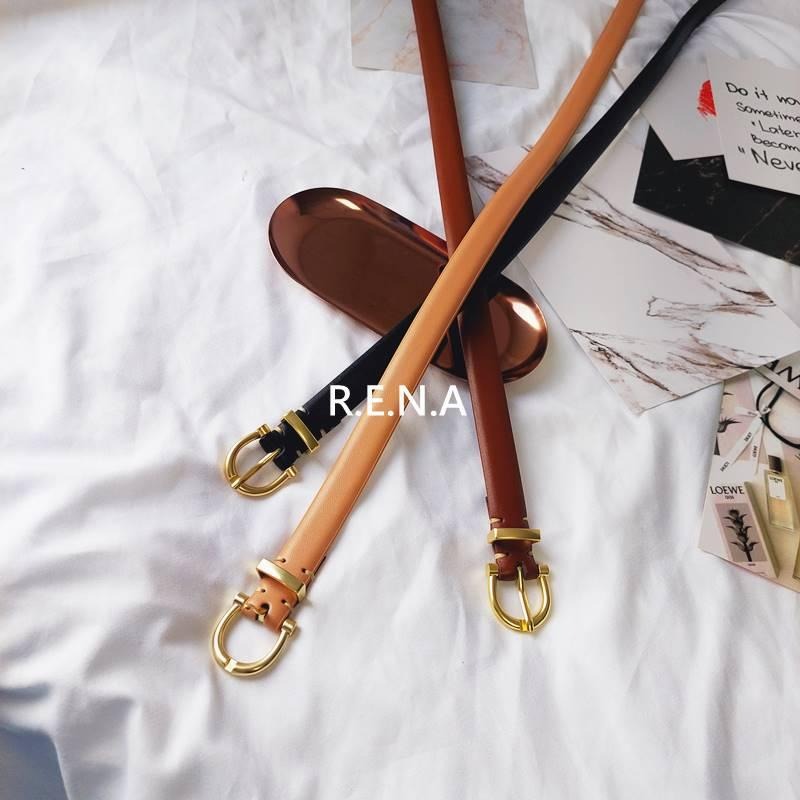 【RENA小舖 台灣現貨每天出】｜配牛仔裙超搭⛓️｜簡約風細皮帶_ins風/百搭/真皮/簡約/皮帶【R21121】-細節圖5