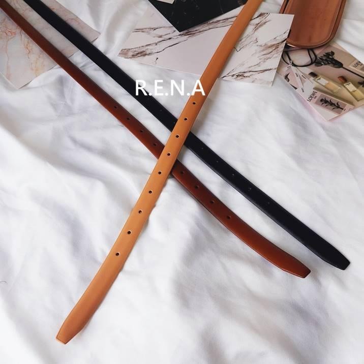 【RENA小舖 台灣現貨每天出】｜配牛仔裙超搭⛓️｜簡約風細皮帶_ins風/百搭/真皮/簡約/皮帶【R21121】-細節圖6