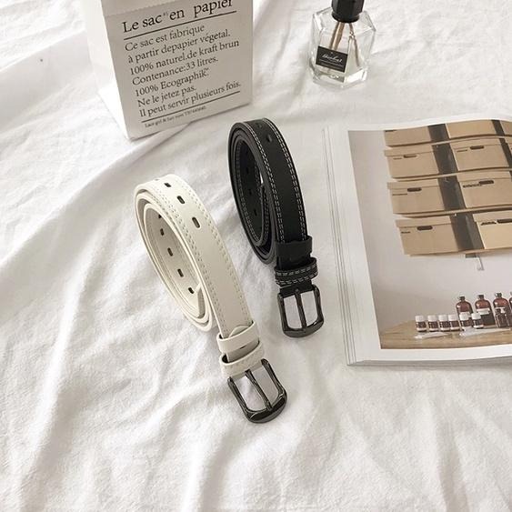 【RENA小舖 台灣現貨每天出】｜學院風配件➿️｜復古方型皮帶_/多色/百搭/簡約/ins風/皮帶【N2896】-細節圖3