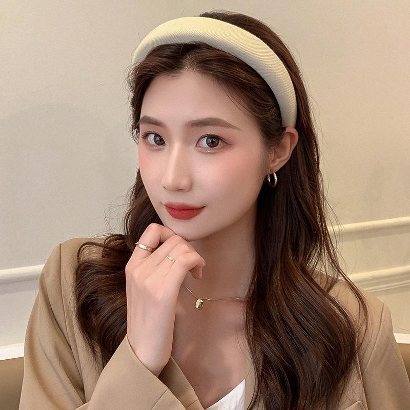 【RENA小舖 台灣現貨每天出】｜奶茶味公主🤎｜奶咖色海綿髮箍_ins風/百搭/氣質/簡約/髮箍【R21185】-細節圖7