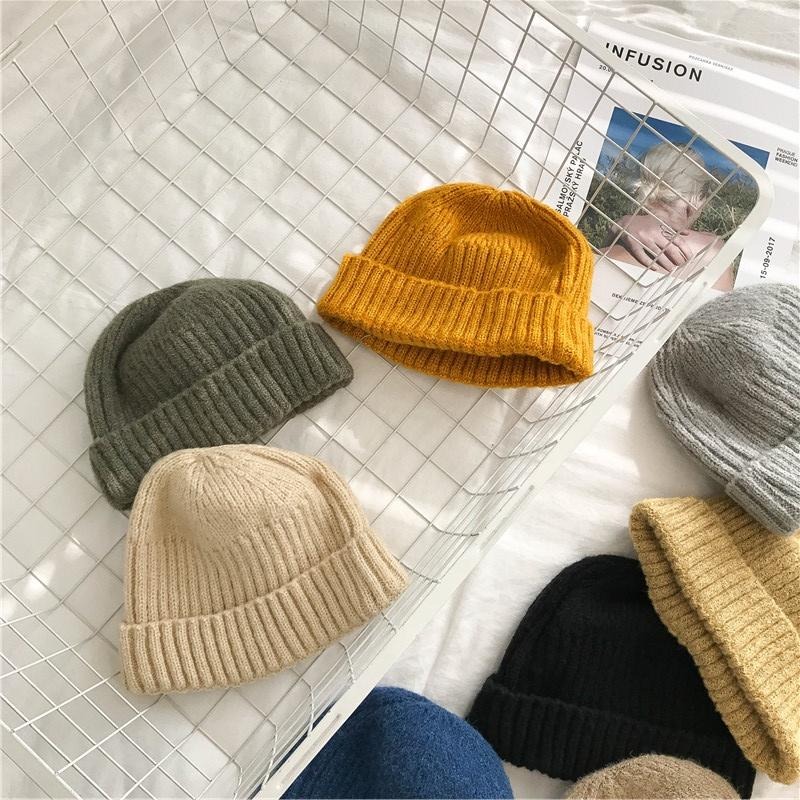 【RENA小舖 台灣現貨每天出】｜保護頭頂毛🧑‍🦲｜圓頂毛線瓜皮帽_百搭/針織/日系/配件/帽子【R21197】-細節圖8