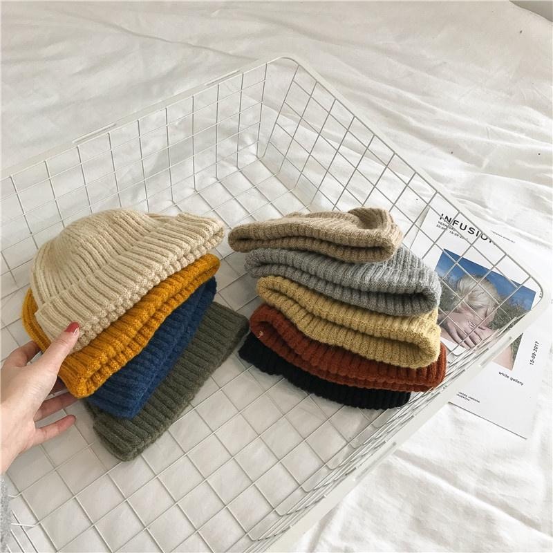 【RENA小舖 台灣現貨每天出】｜保護頭頂毛🧑‍🦲｜圓頂毛線瓜皮帽_百搭/針織/日系/配件/帽子【R21197】-細節圖9