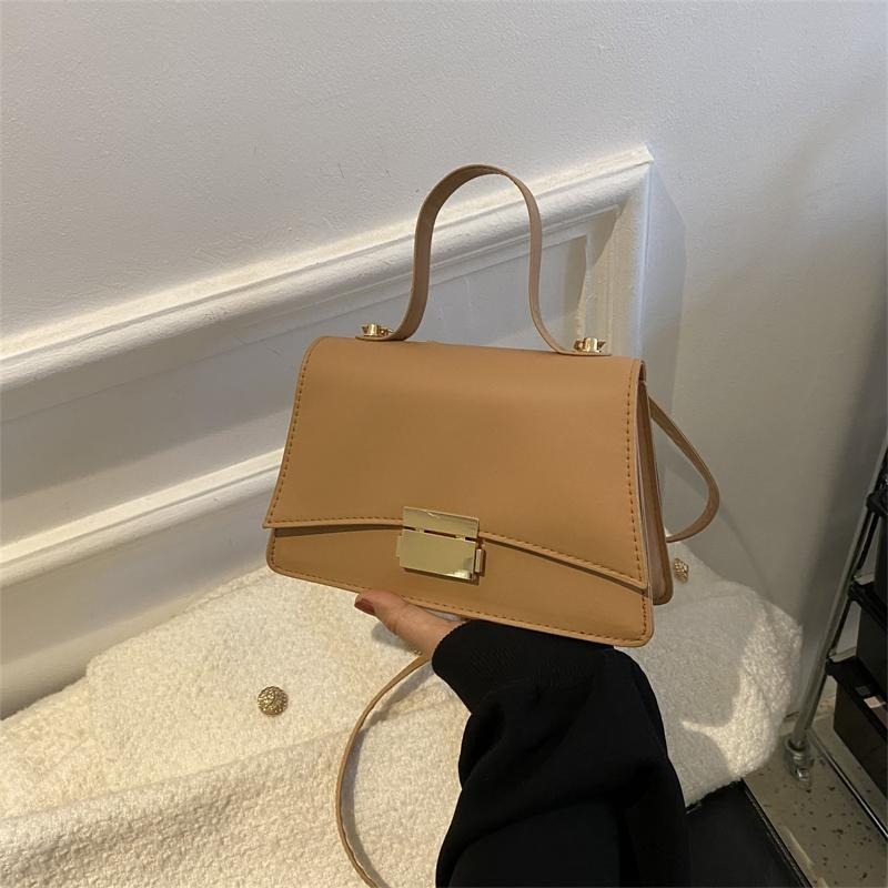 【RENA小舖 台灣現貨每天出】｜牛津學堂🏫｜復古單肩手提包_百搭/設計感/側邊/手提/質感/包包【N317】-細節圖8