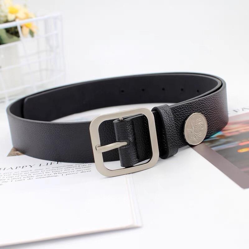 【RENA小舖 台灣現貨每天出】｜日系女孩必備😘｜銀扣腰帶_復古/日系/簡約/ins風/腰帶/配件【R21375】-細節圖4