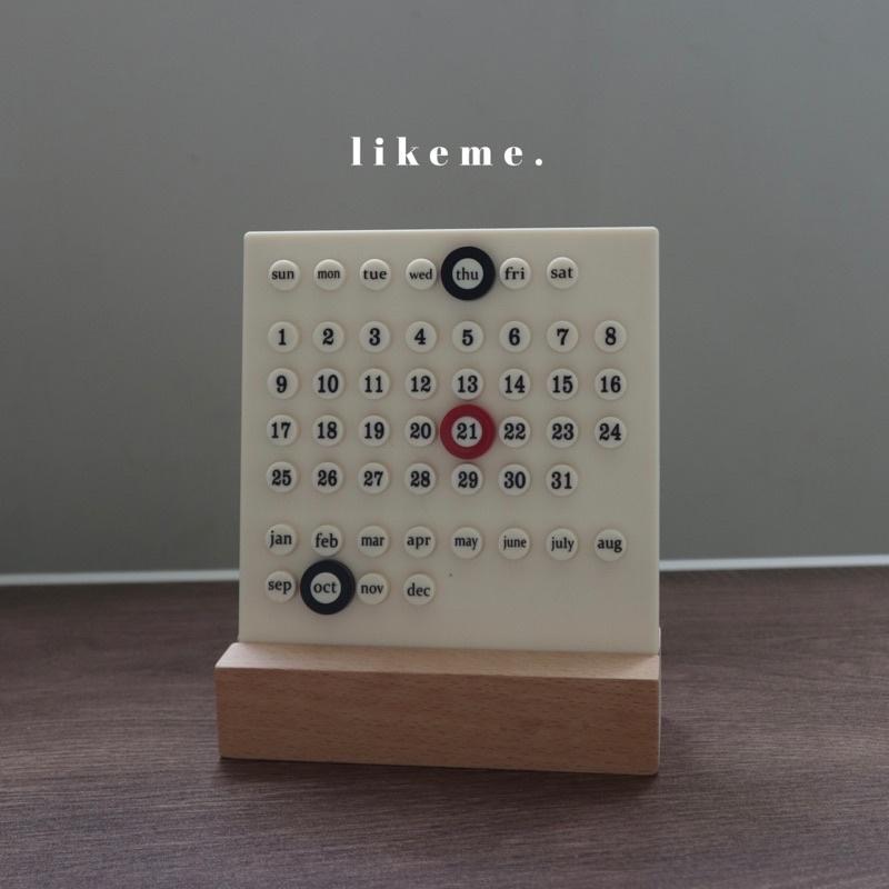 𝖯𝗂𝗀𝗅𝗂𝗄𝖾𝗆𝖾｜𝑇𝑖𝑚𝑒 𝑤𝑖𝑙𝑙 𝑡𝑒𝑙𝑙木質圈圈小巧日曆 𝗢𝗰𝘁.𝗻𝗲𝘄-細節圖3