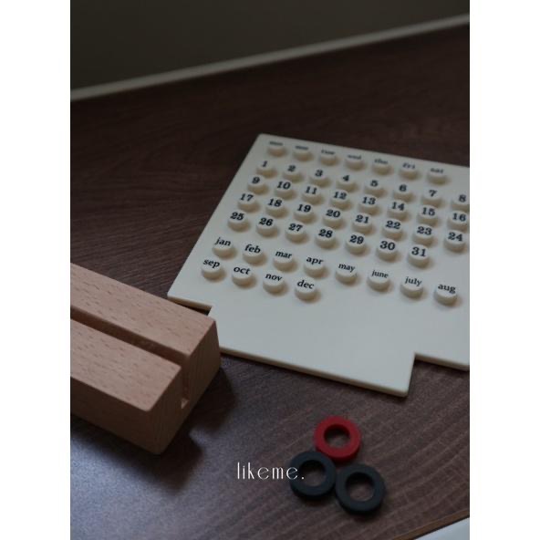 𝖯𝗂𝗀𝗅𝗂𝗄𝖾𝗆𝖾｜𝑇𝑖𝑚𝑒 𝑤𝑖𝑙𝑙 𝑡𝑒𝑙𝑙木質圈圈小巧日曆 𝗢𝗰𝘁.𝗻𝗲𝘄-細節圖4