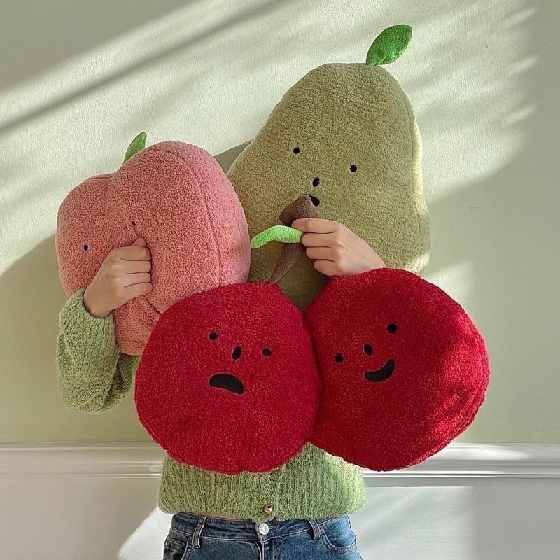 Piglikeme | 𝗳𝗿𝘂𝗶𝘁 𝗰𝘂𝘀𝗵𝗶𝗼𝗻可愛水果抱枕 櫻桃抱枕梨子蘋果檸檬禮物-細節圖8